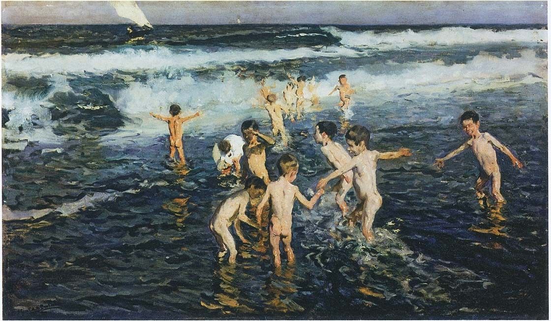 Joaquín Sorolla. Niños en el mar.