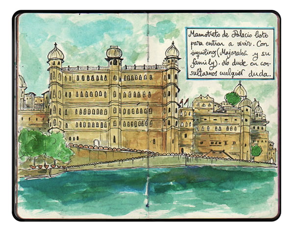 La belleza de Rajastán en India, en un precioso cuaderno de viajes