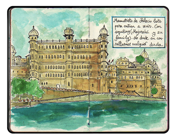 DilToro 10 Santi Fernadez sketchbook India ilustracion literatura dibujo