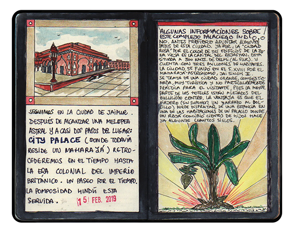 DilToro 7 Santi Fernadez sketchbook India ilustracion literatura dibujo