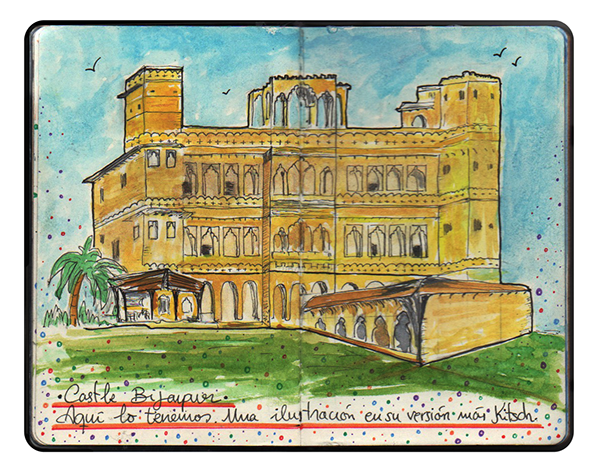 DilToro 8 Santi Fernadez sketchbook India ilustracion literatura dibujo