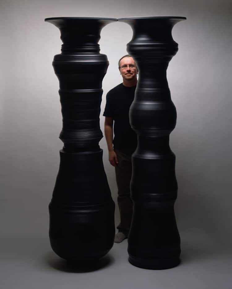 Greg Payce 7 ceramica artesania psicologia efecto optico Rubin vase