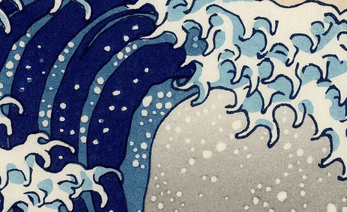 La Gran Ola de Kanagawa 4 The Great Wave Of Kanawaga billete diseño Katsushika Hokusai