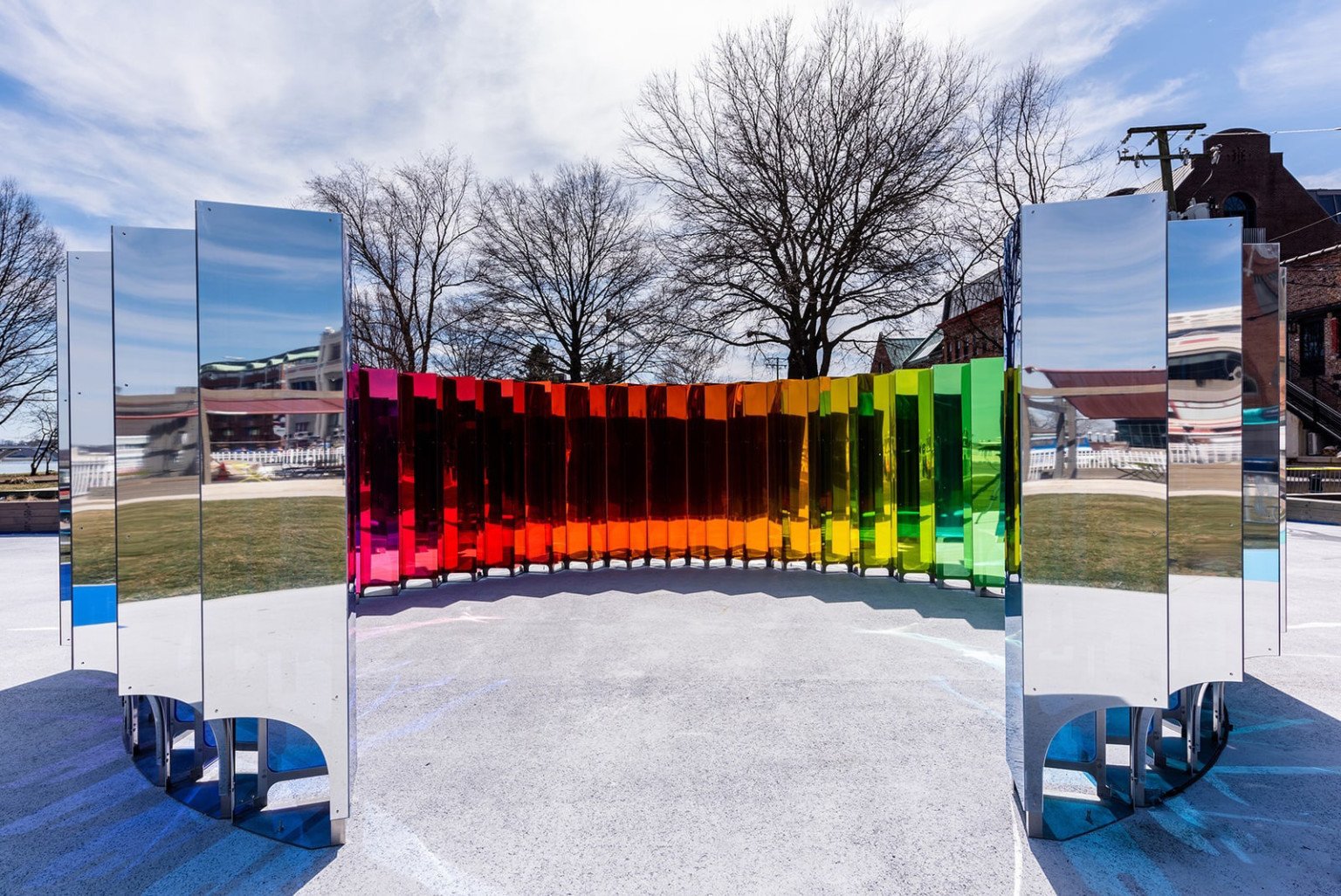 Mirror Mirror 1 SOFTLab intervenciones urbanas LED instalacion movimiento diseno