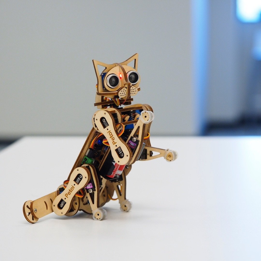 Nybble 1 gato robot androide diseno Petoi mascota