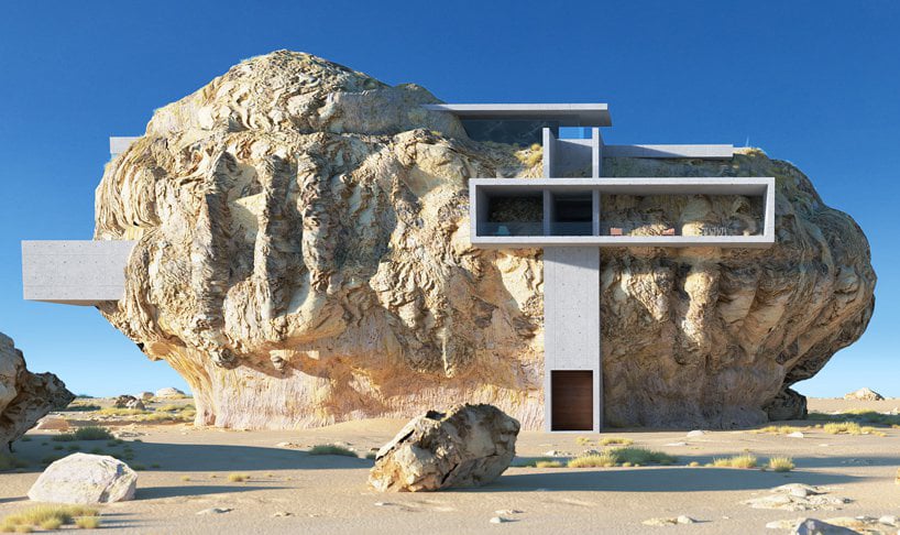 "Casa dentro de una roca", fascinante ejemplo de minimalismo arquitectónico