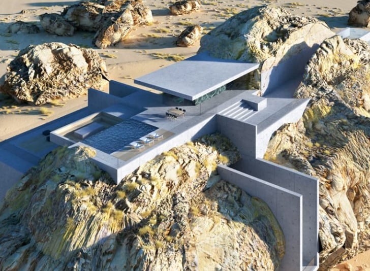 Amey Kandalgaonkar House Inside a rock, Casa dentro de una roca, arquitectura vanguardista diseño