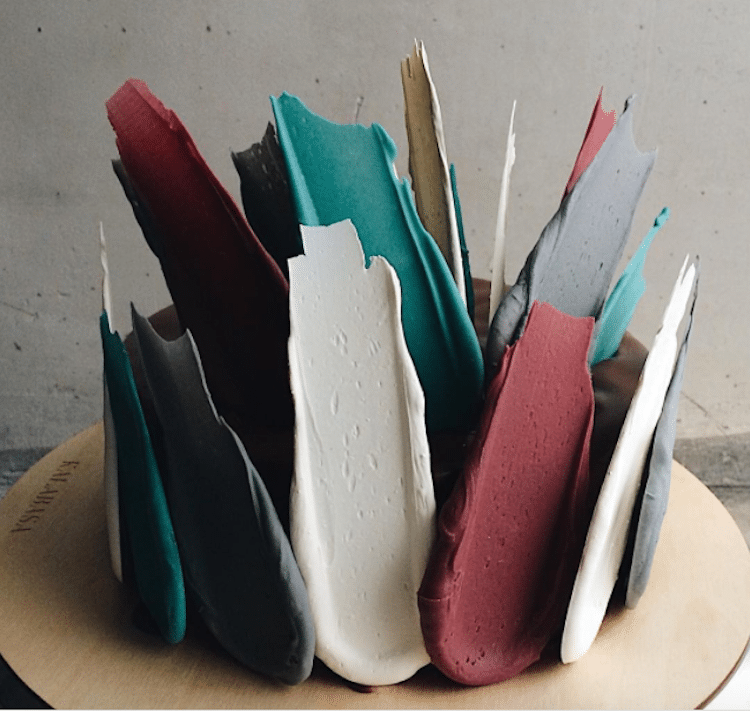 Brushstroke 4 Kalabasa reposteria gastronomia art food tendencia