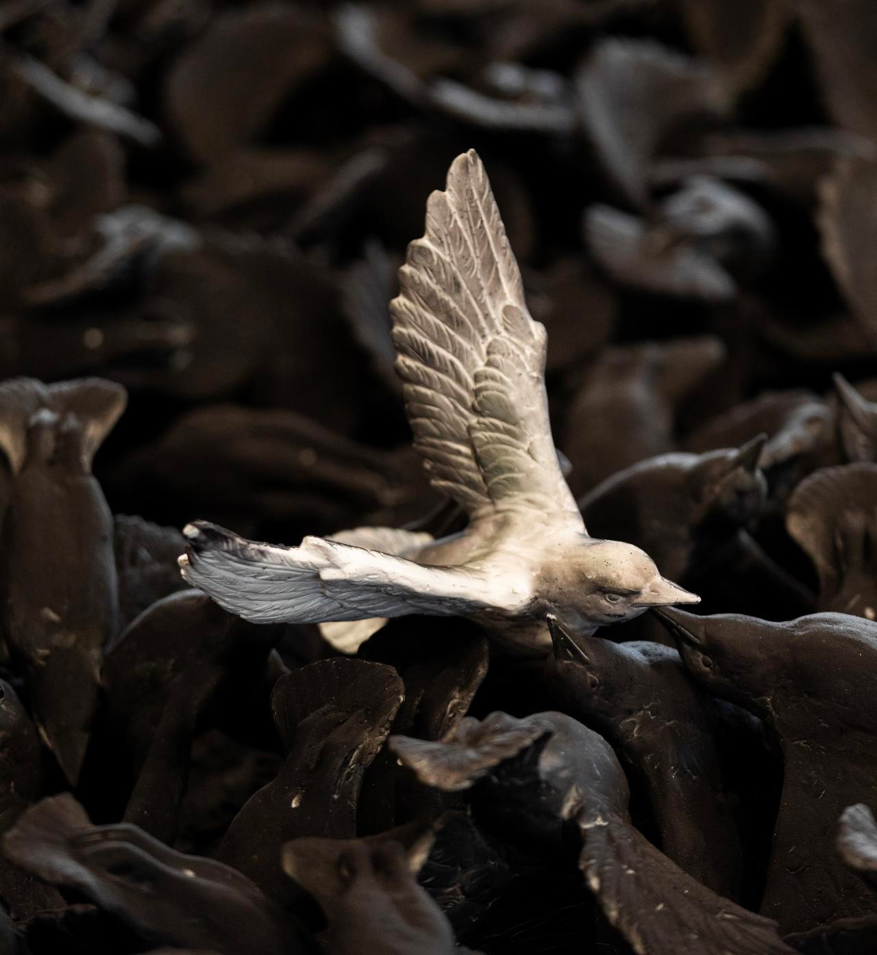 Cai Guo Qiang 6 instalacion pajaro escultura National Gallery of Victoria