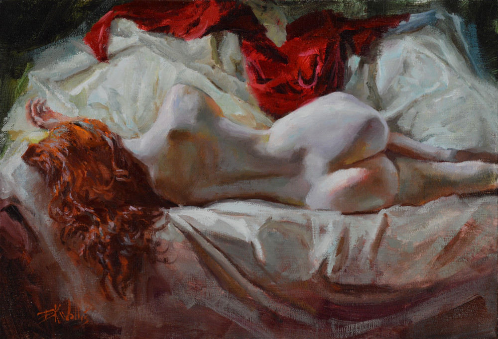 Pintura de mujer desnuda de Eric Wallis.