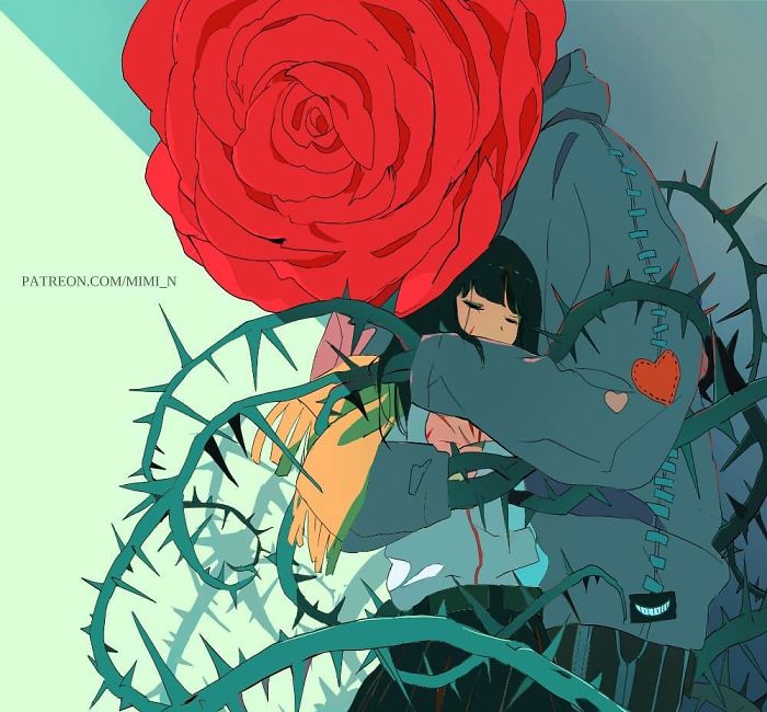 Mimi N 14 ilustracion psicoogia sociedad redes sociales Instagram