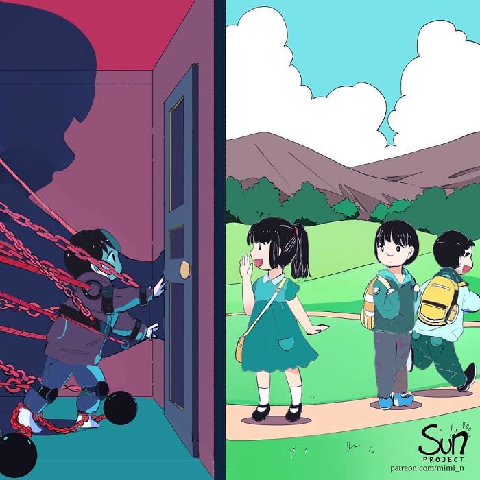 Mimi N 4 ilustracion psicoogia sociedad redes sociales Instagram