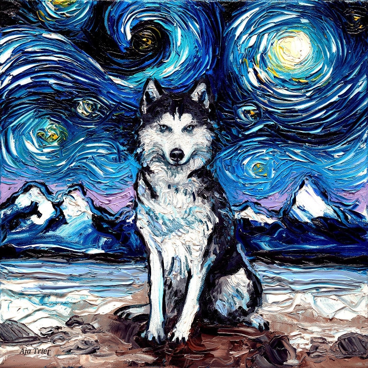 Aja Trier 4 postimpresionismo Vincent Van Gogh perros pintura