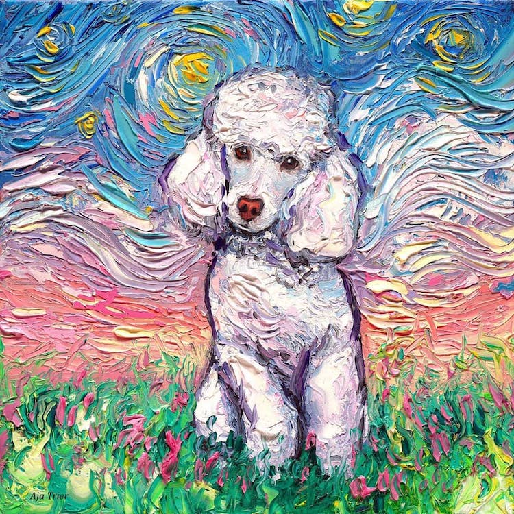 Aja Trier 5 postimpresionismo Vincent Van Gogh perros pintura