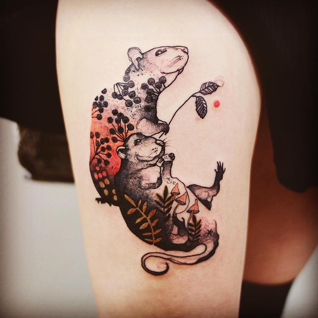 Joanna Swirska 12 tatto tatuajes tendencia acuarela animales