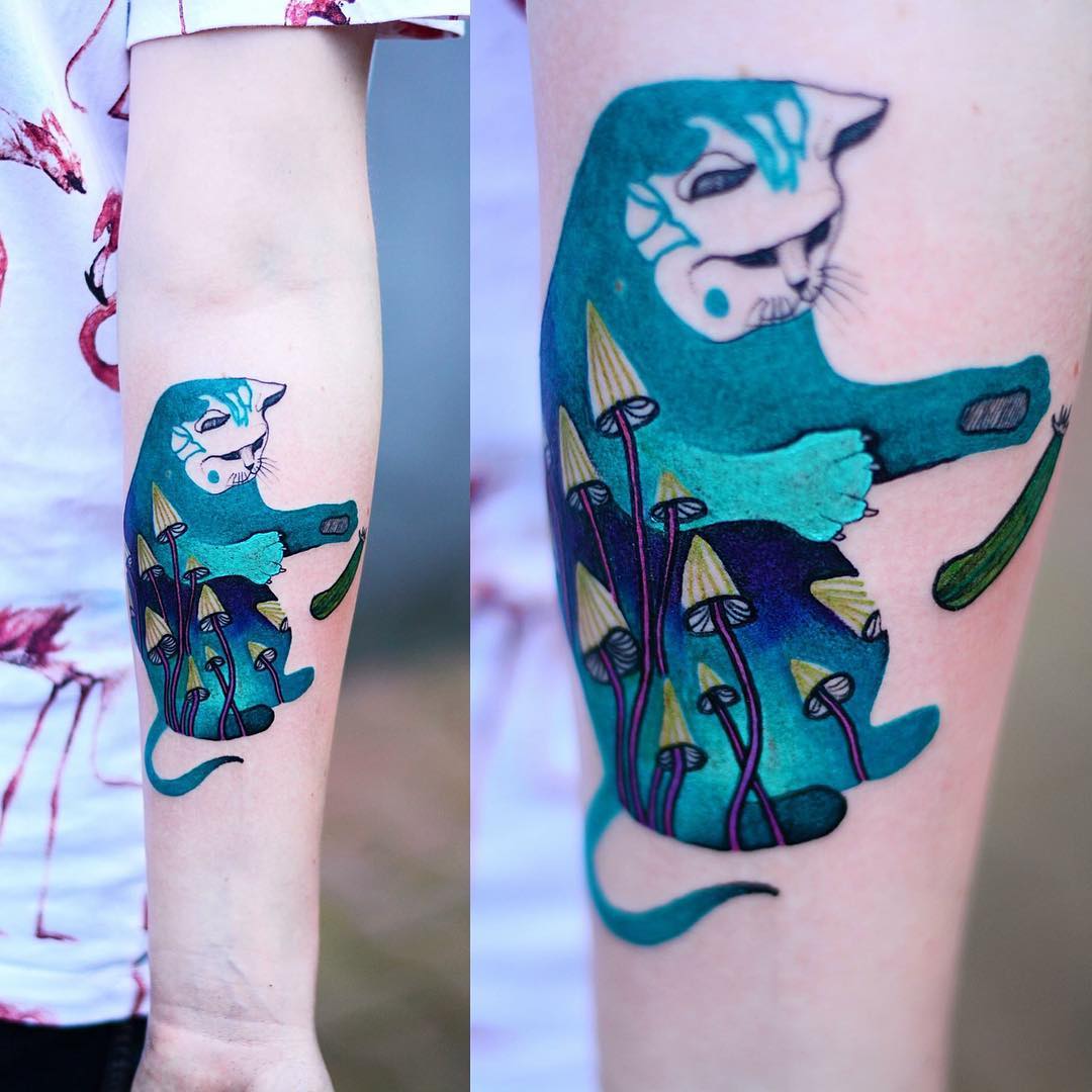 Joanna Swirska 6 tatto tatuajes tendencia acuarela animales