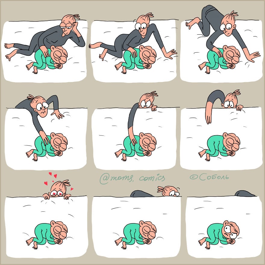 Luba Sobol 1 maternidad vineta comic ilustracion padres ninos infancia