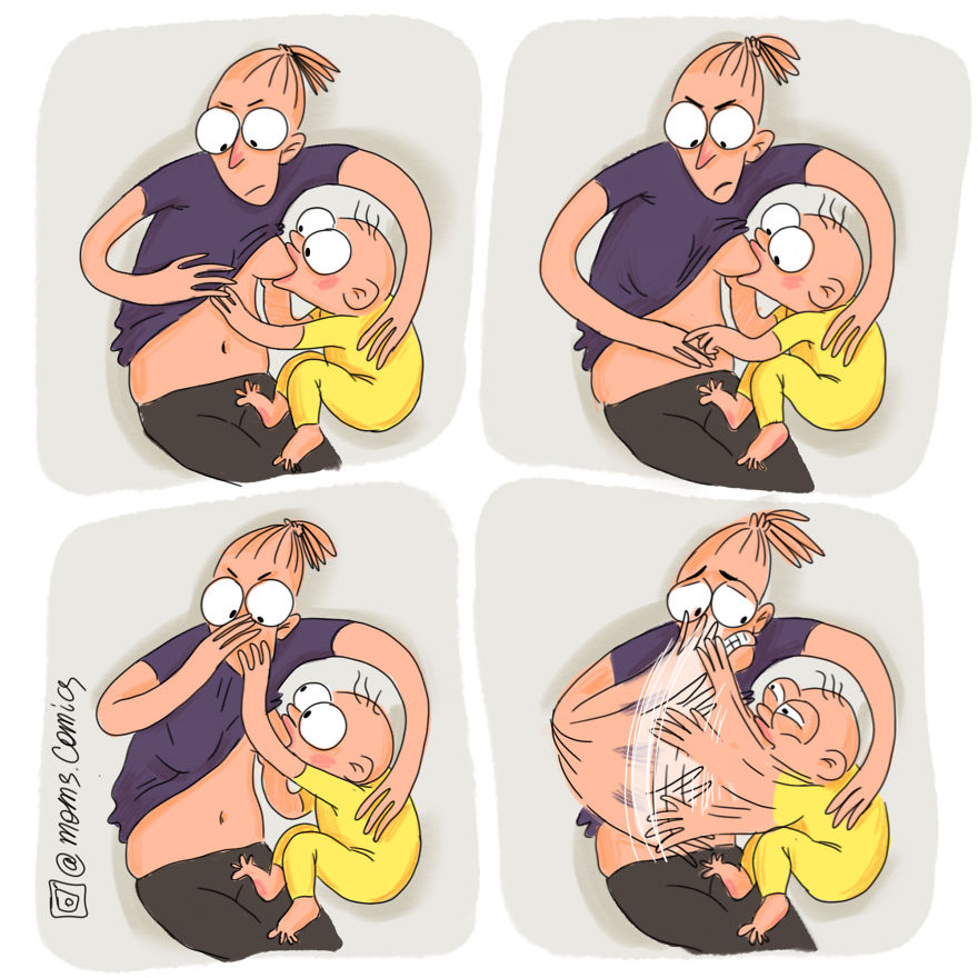 Luba Sobol 8 maternidad vineta comic ilustracion padres ninos infancia