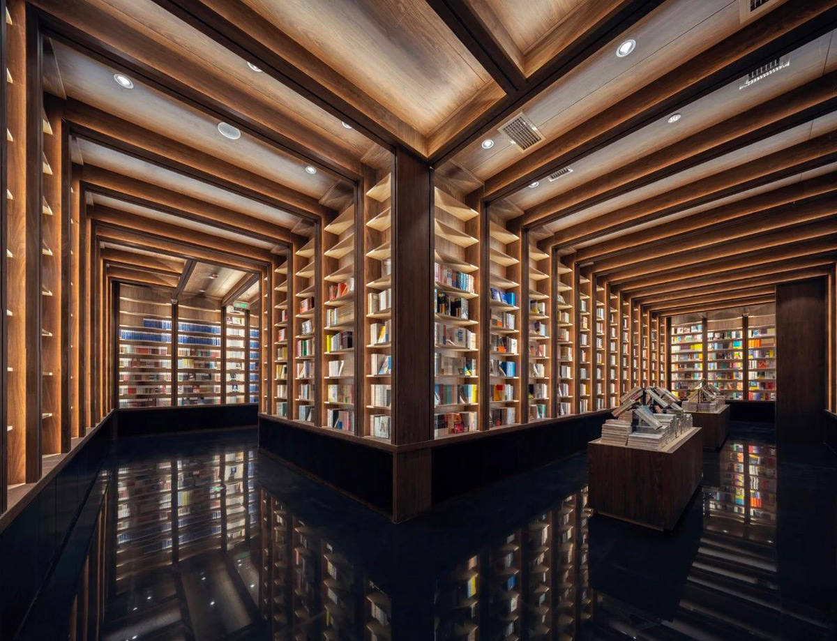 Zhongshuge 6 diseno de interiores arquitectura vanguardismo libreria libros cine X Living