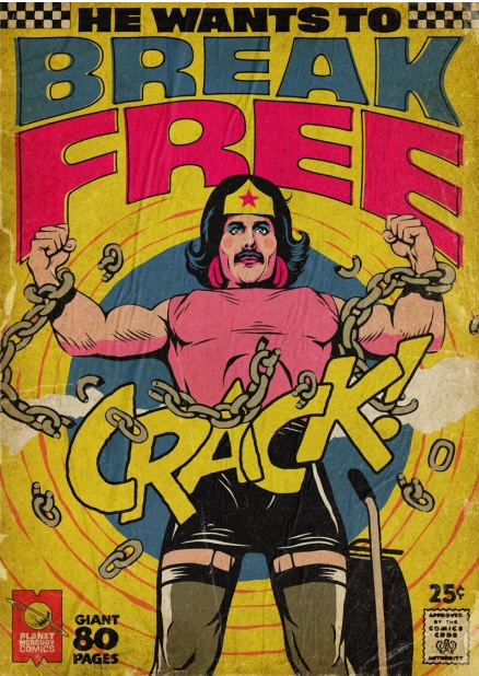 Butcher Billy 5 Freddie Mercury Queen vintage retro comic diseno diseno digital