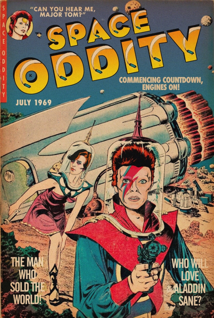 David Bowie 2 Todd Alcott comic vintage musica diseño ilustracion cultura pop