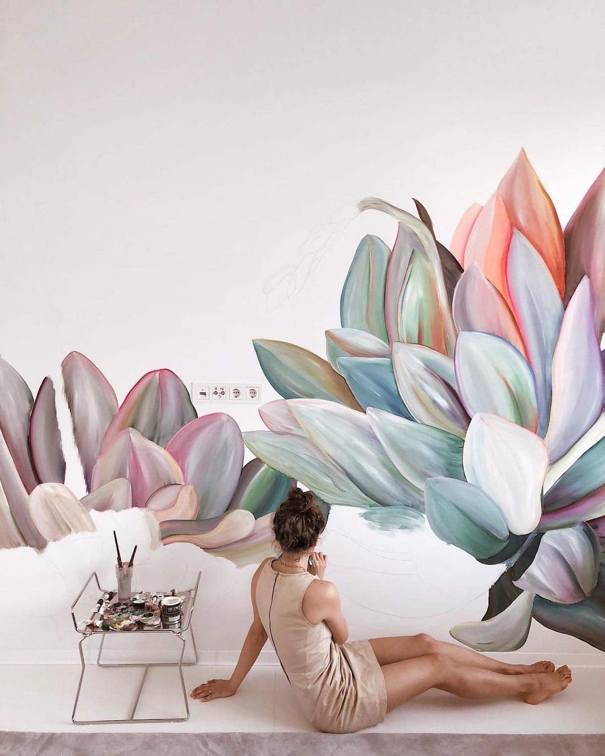 Lilit Sargsyan mural flores 3