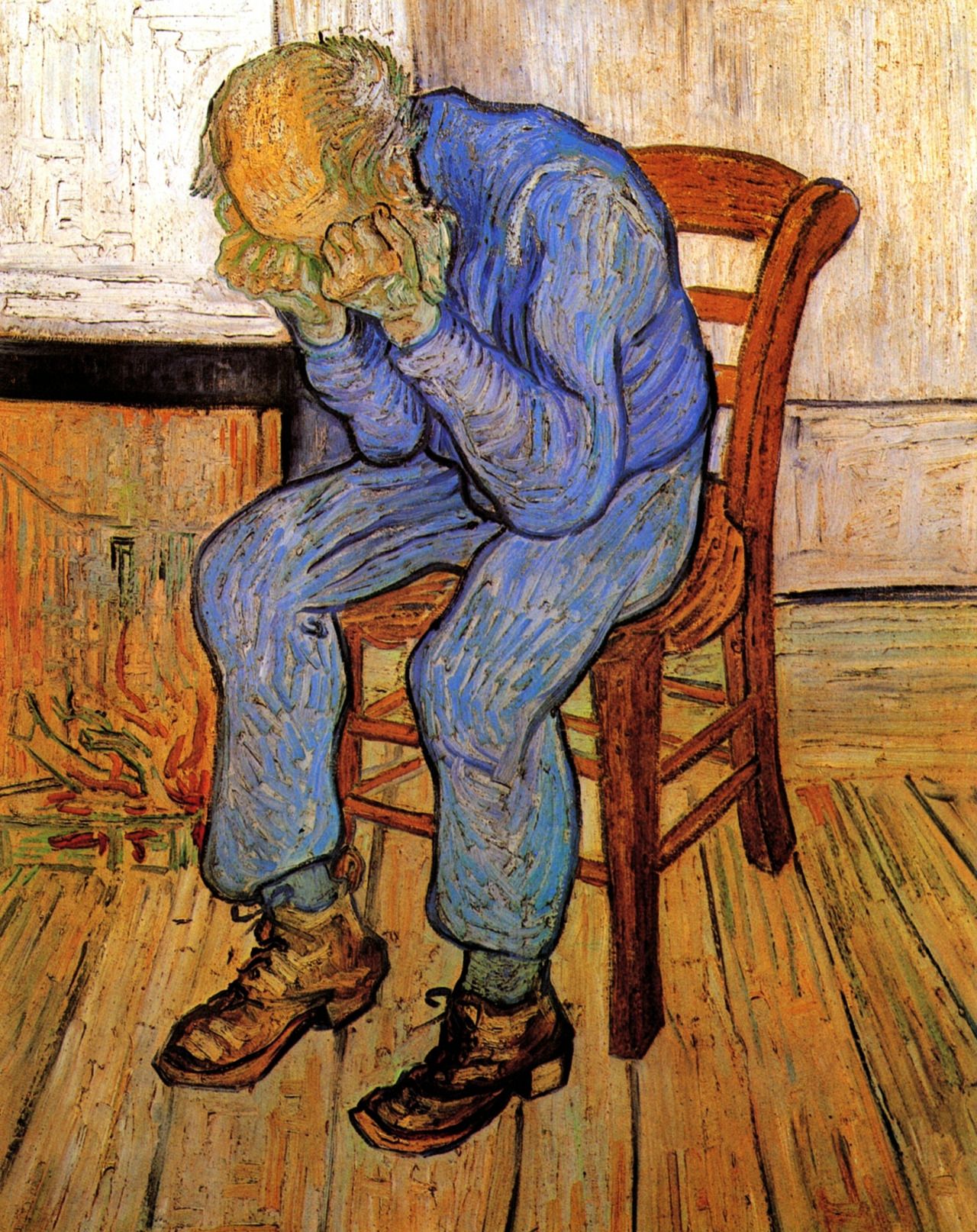 Van Gogh hombre afligido