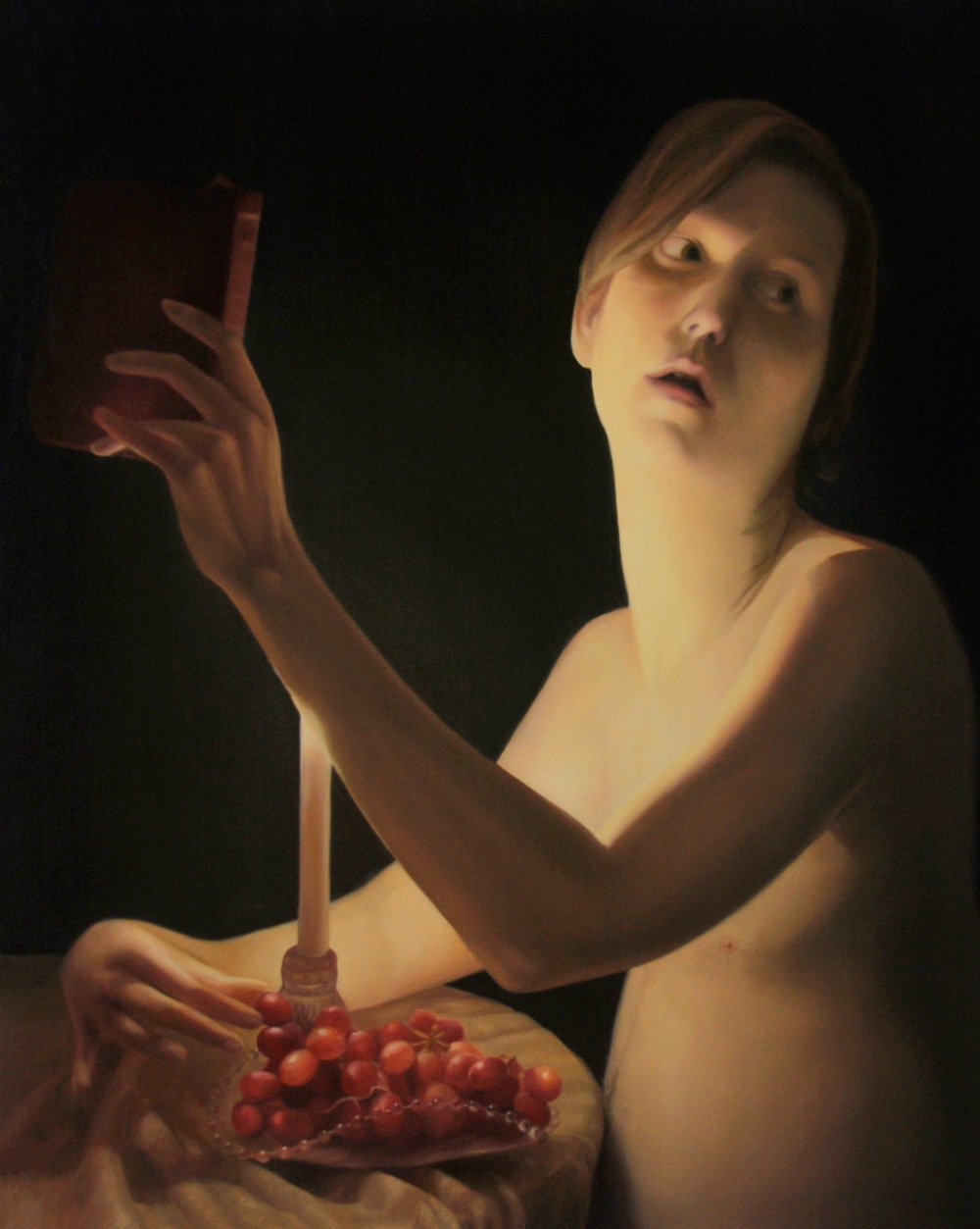 Laura Krifka pintura erotica The Game Of Patience