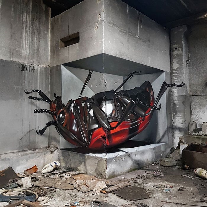 Odeith 12 graffiti intervenciones urbanas arte urbano 3D efecto optico