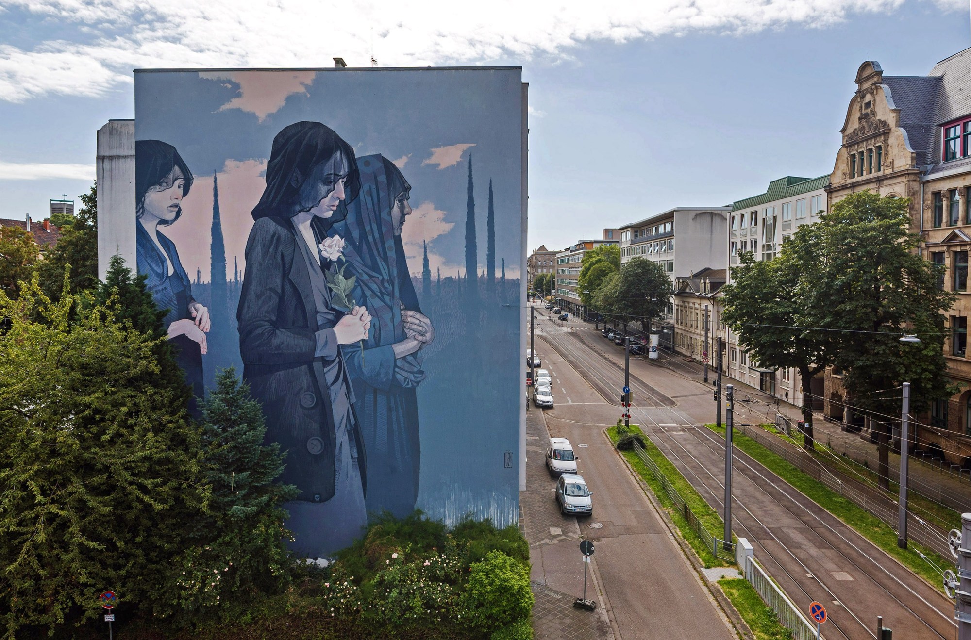 Stadt Wand Kunst 10 Mannheim murales arte urbano intervenciones urbanas arquitectura