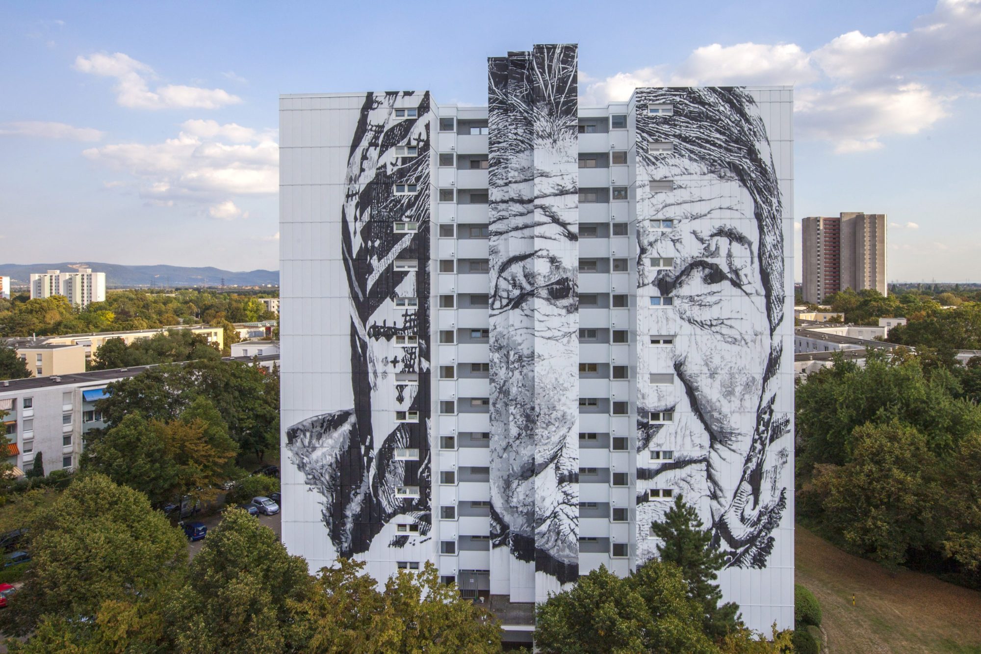 Stadt Wand Kunst 16 Mannheim arte urbano intervenciones urbanas arquitectura