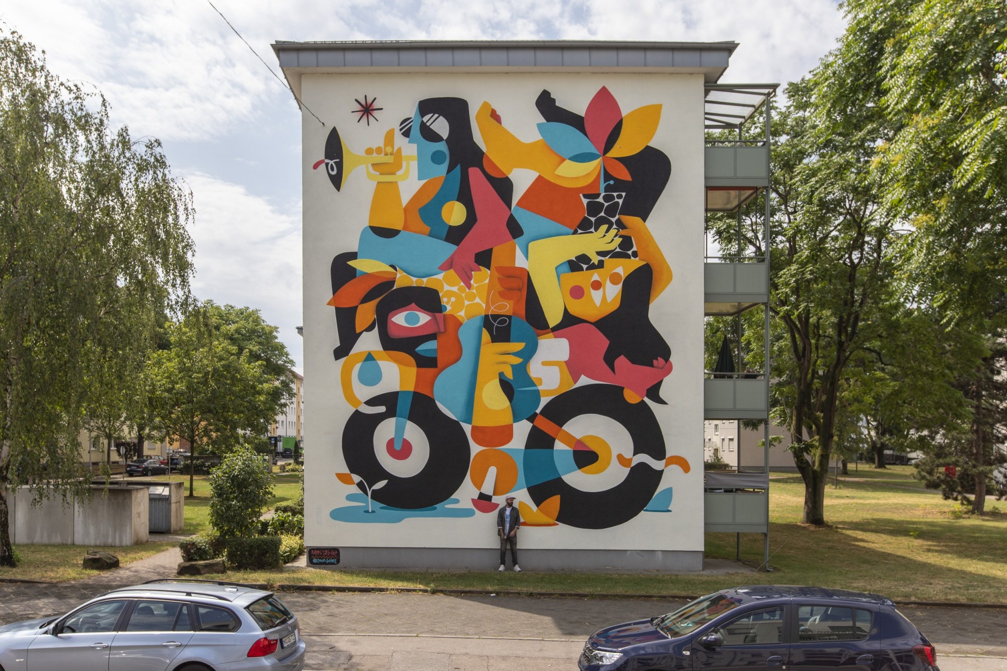 Stadt Wand Kunst 1 Mannheim murales arte urbano intervenciones urbanas arquitectura