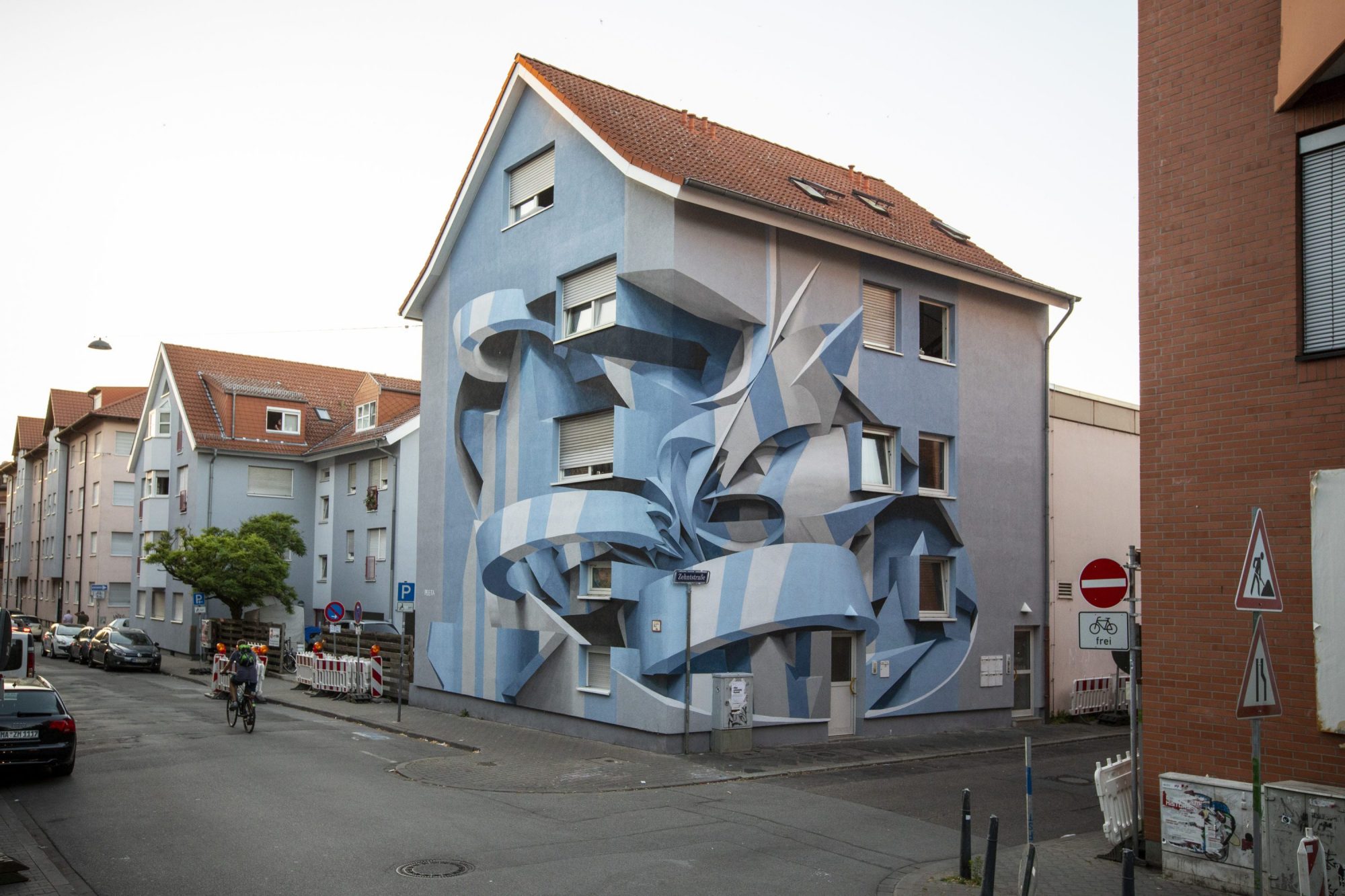 Stadt Wand Kunst 2 Mannheim murales arte urbano intervenciones urbanas arquitectura