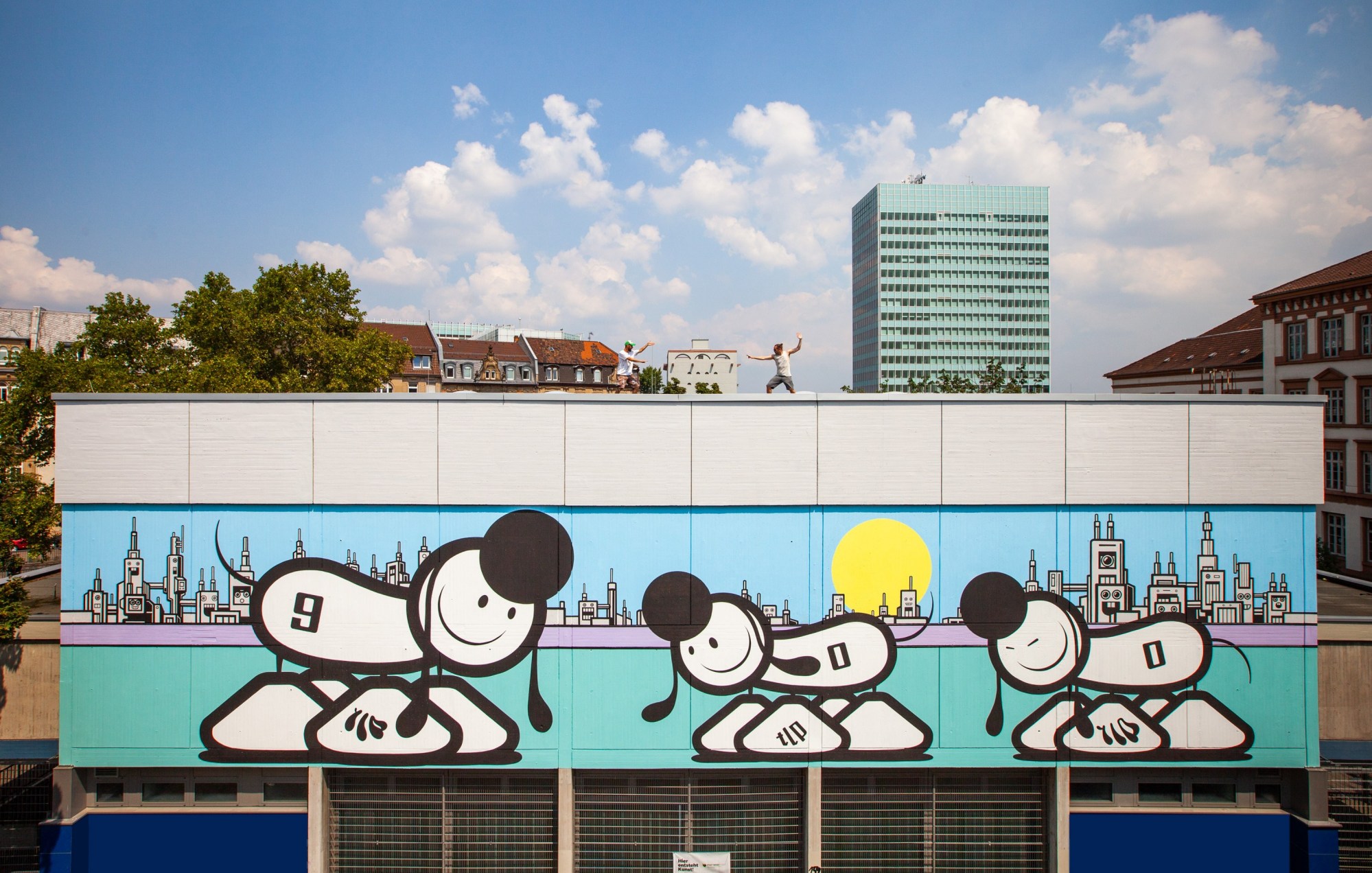 Stadt Wand Kunst 6 Mannheim murales arte urbano intervenciones urbanas arquitectura