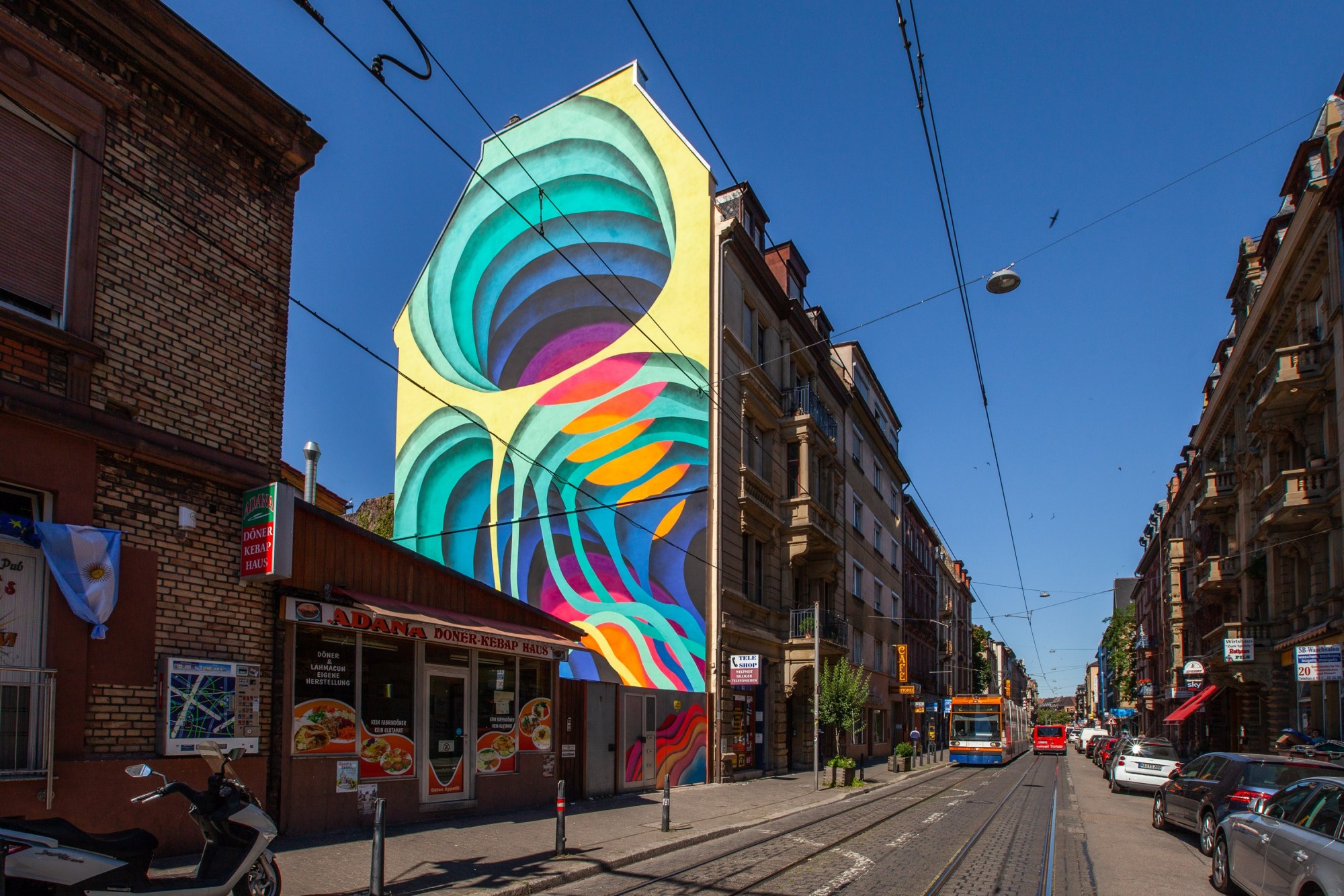 Stadt Wand Kunst 8 Mannheim murales arte urbano intervenciones urbanas arquitectura