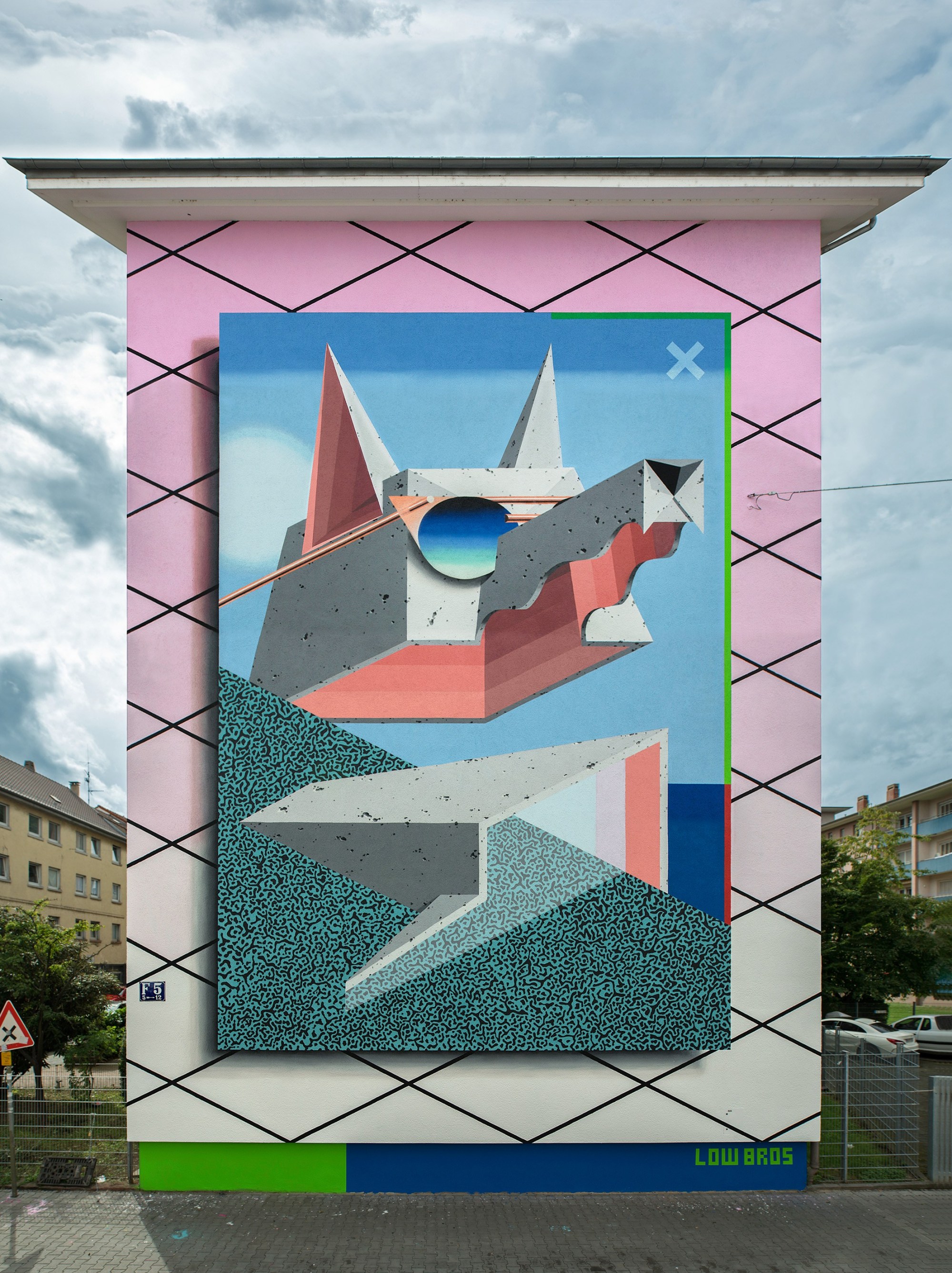 Stadt Wand Kunst 9 Mannheim murales arte urbano intervenciones urbanas arquitectura
