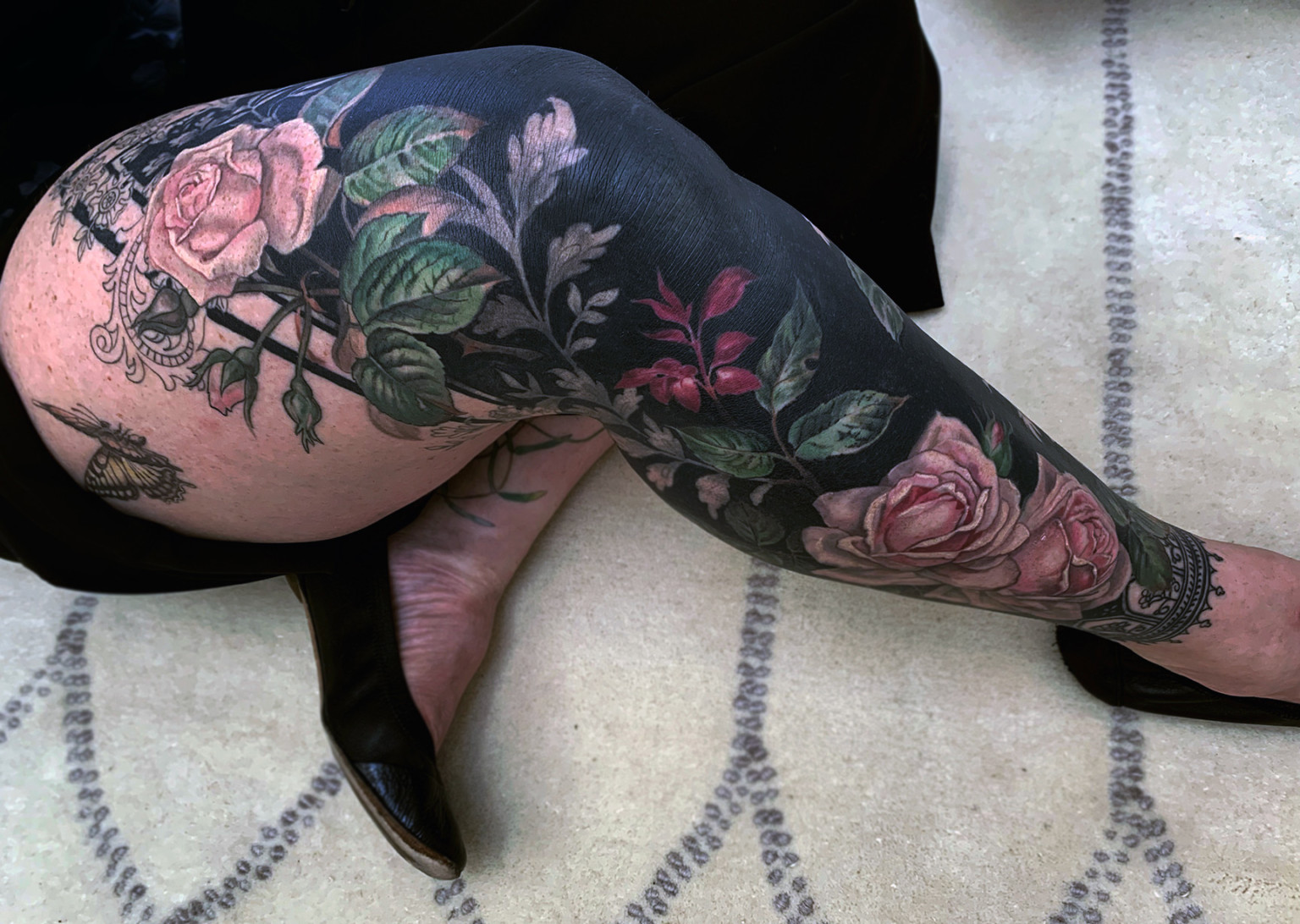 Esther Garcia 8 tatto tatuaje flore flower arte botanica