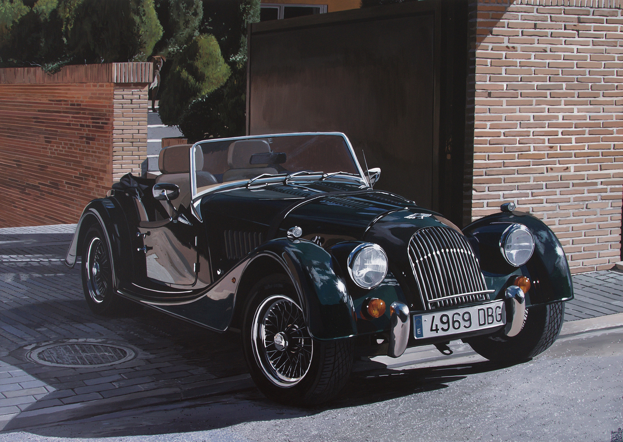 Pintura hiperrealista del pintor Luis Pérez