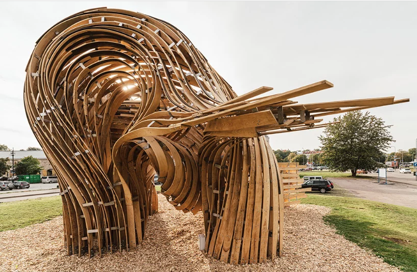 Steampunk Pavilion 2 arquitectura vanguardismo escultura instalacion madera