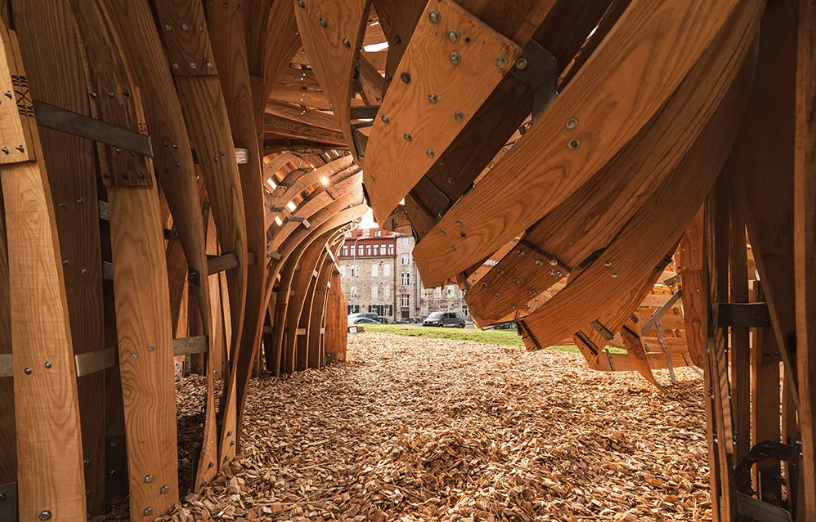 Steampunk Pavilion 4 arquitectura vanguardismo escultura instalacion madera