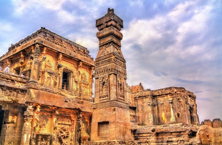 Templo de Kailasa 5 Ellora arquitectura folclore historia del arte Patrimonio de la Humanidad