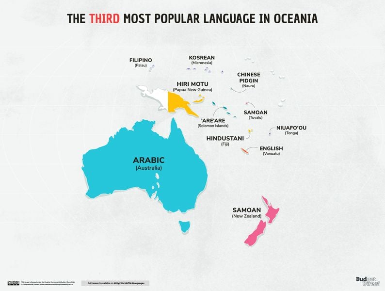 El tercer idioma más popular en todos los países 8