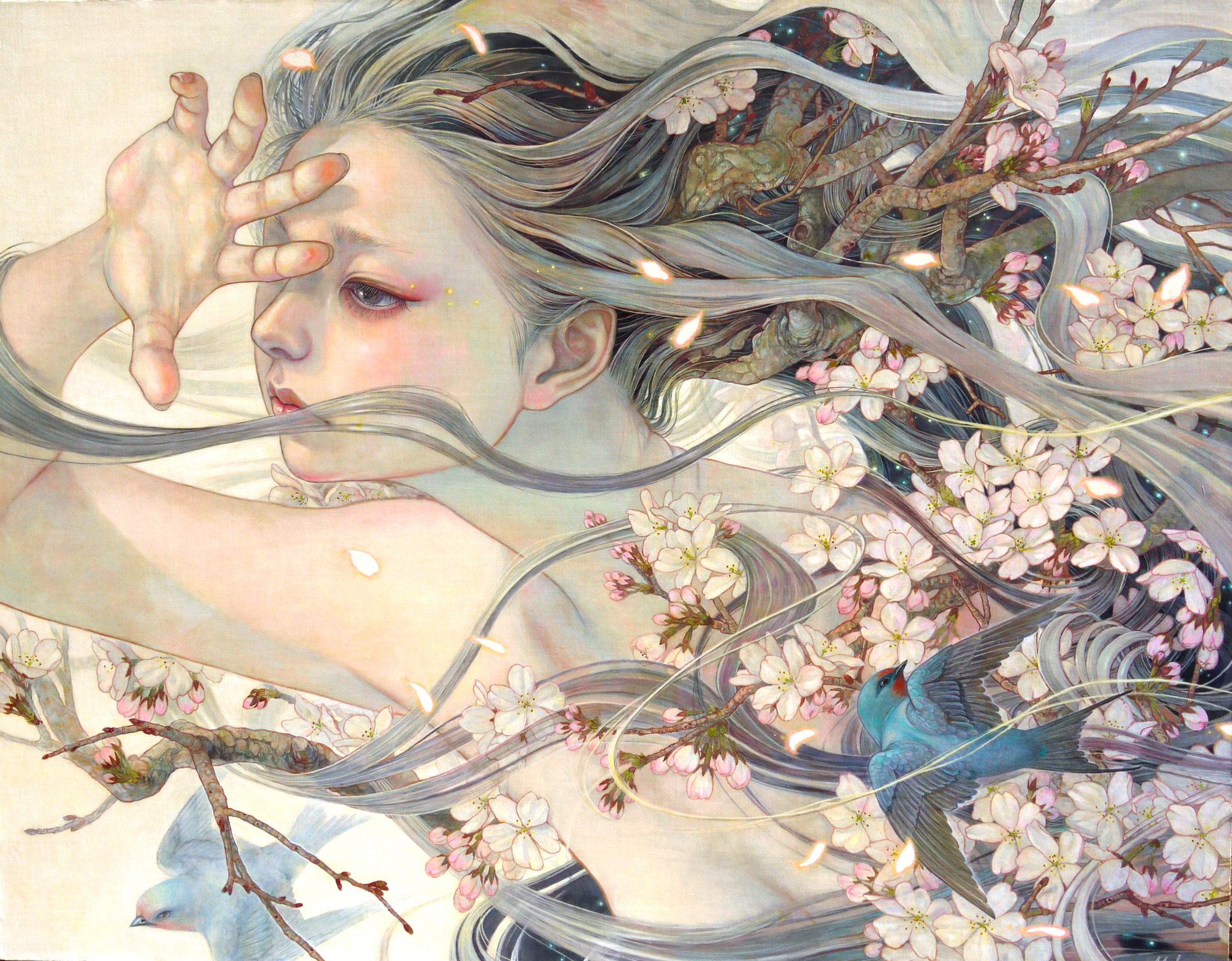 Miho Hirano retratos oleo onirismo 1