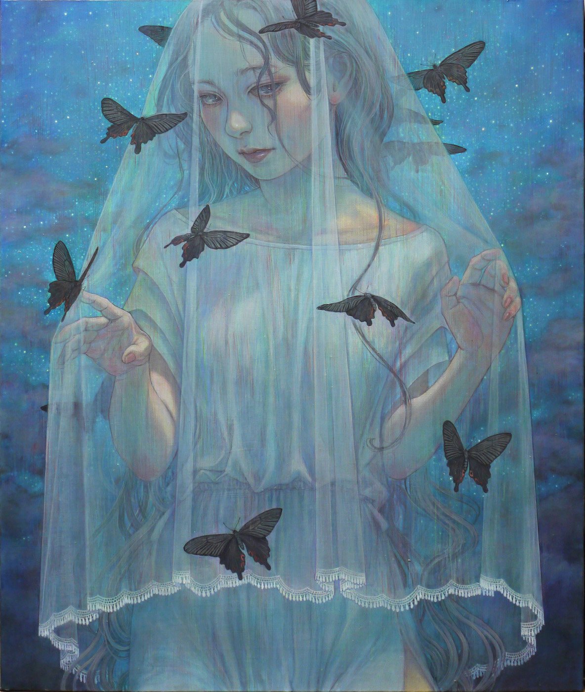Miho Hirano retratos oleo onirismo 2