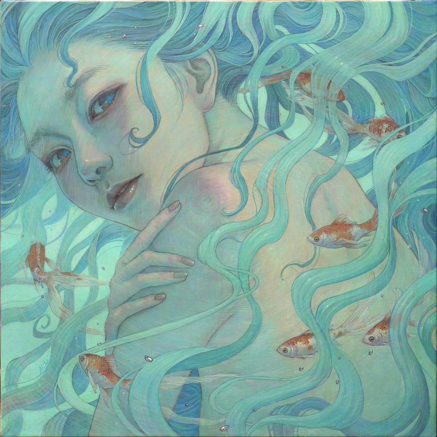Miho Hirano retratos oleo onirismo 4