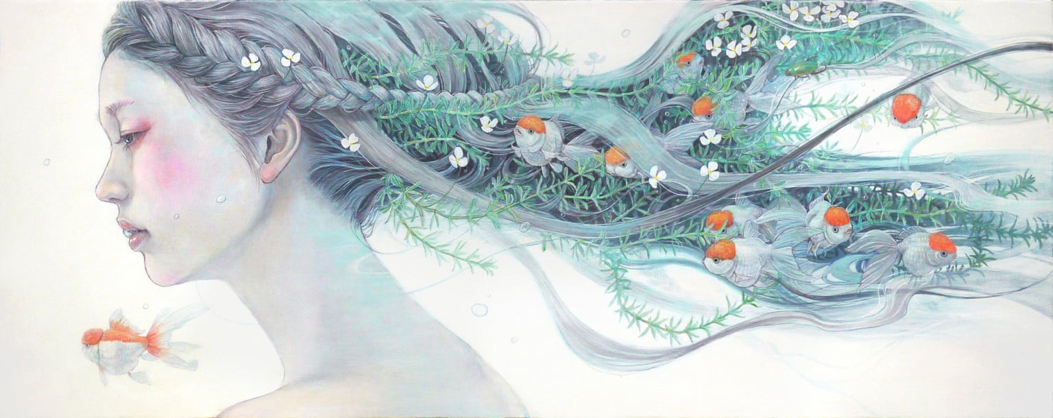 Miho Hirano retratos oleo onirismo 5