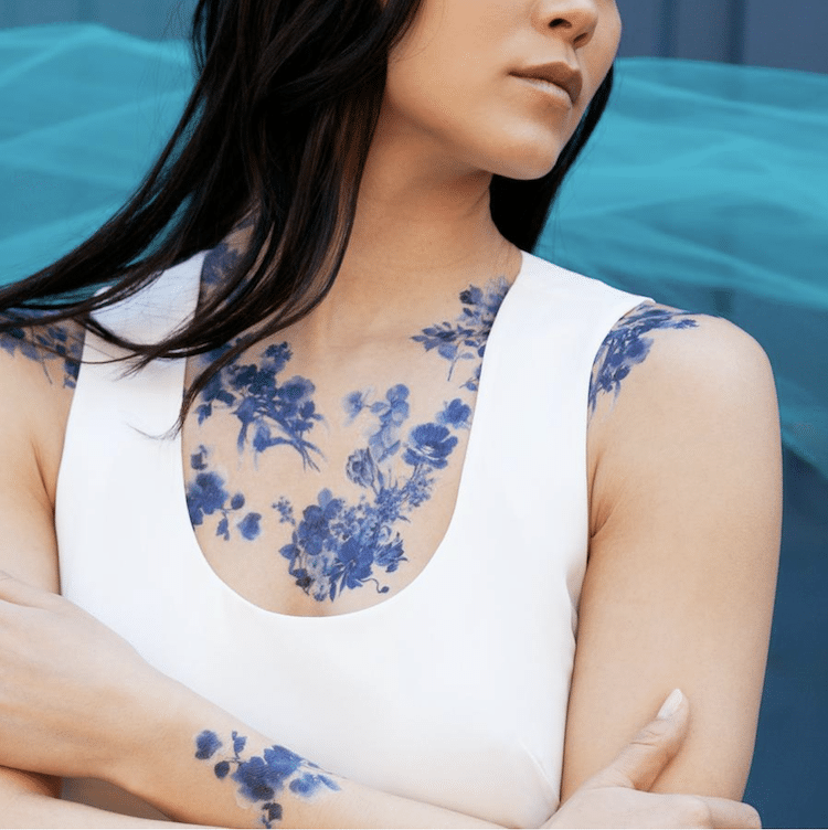 Tattly 1 tatto tatuaje flores moda tendecia