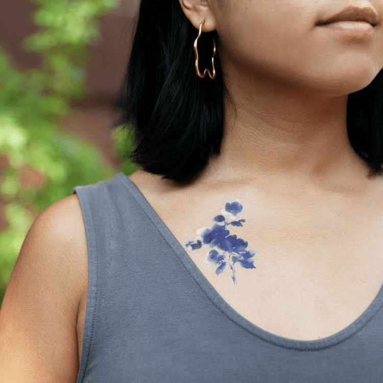 Tattly 2 tatto tatuaje flores moda tendecia