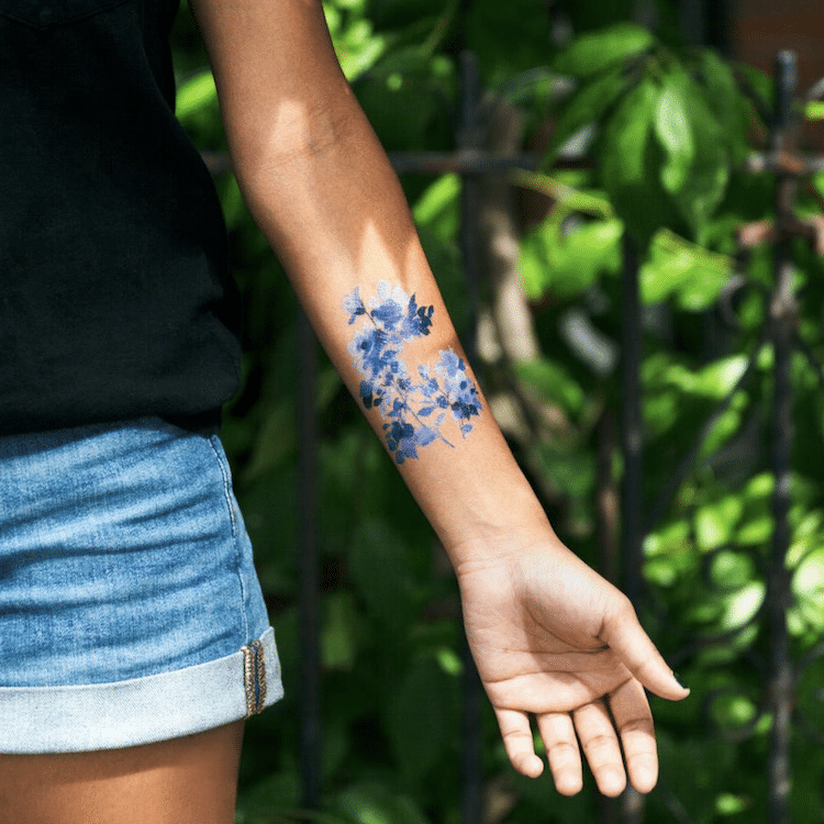 Tattly 3 tatto tatuaje flores moda tendecia