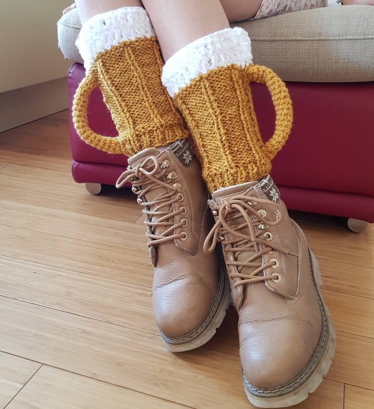 Calcetines con forma de jarra de cerveza 3